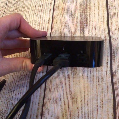 Apple TV 4th Generation A1625 (32GB) Black w/Remote & Cables