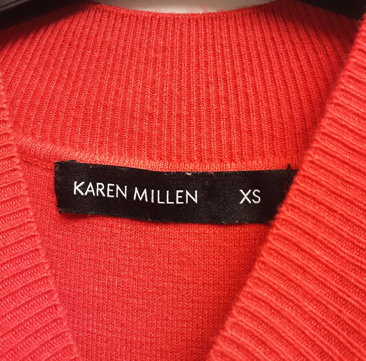 Karen Millen Red Wool 60's style Dress Size XS