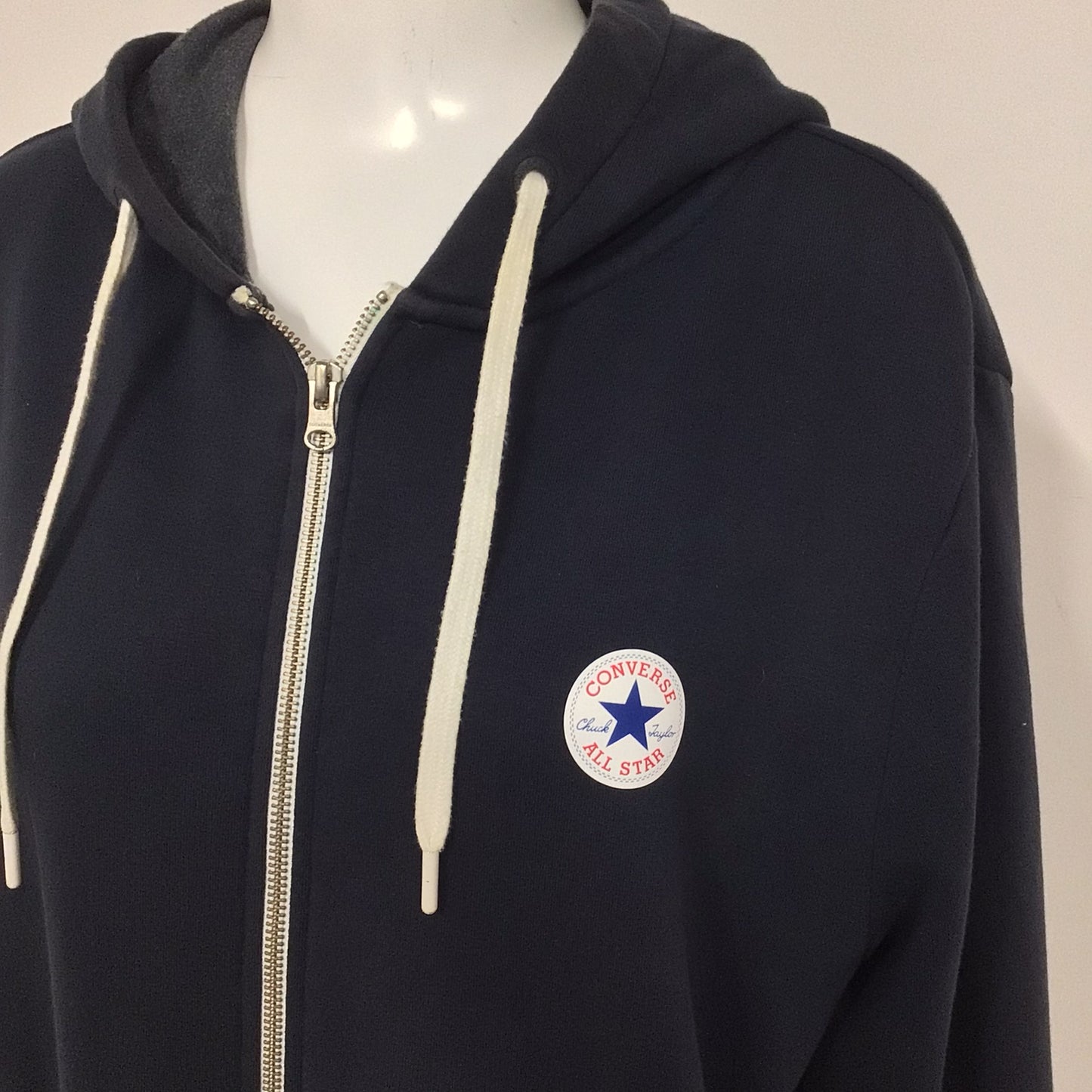 Converse Navy Blue Full Zip Hoody Size L