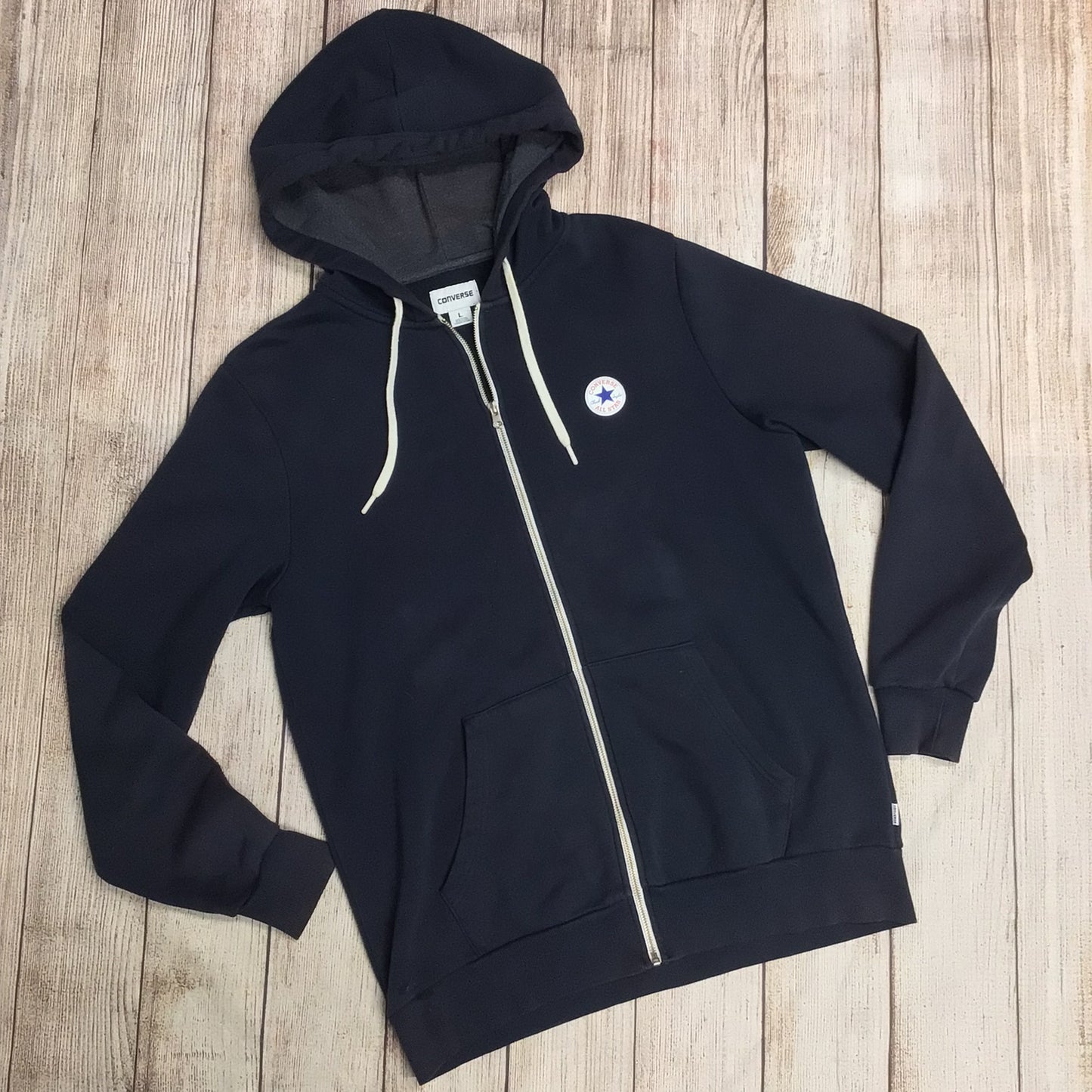 Converse Navy Blue Full Zip Hoody Size L