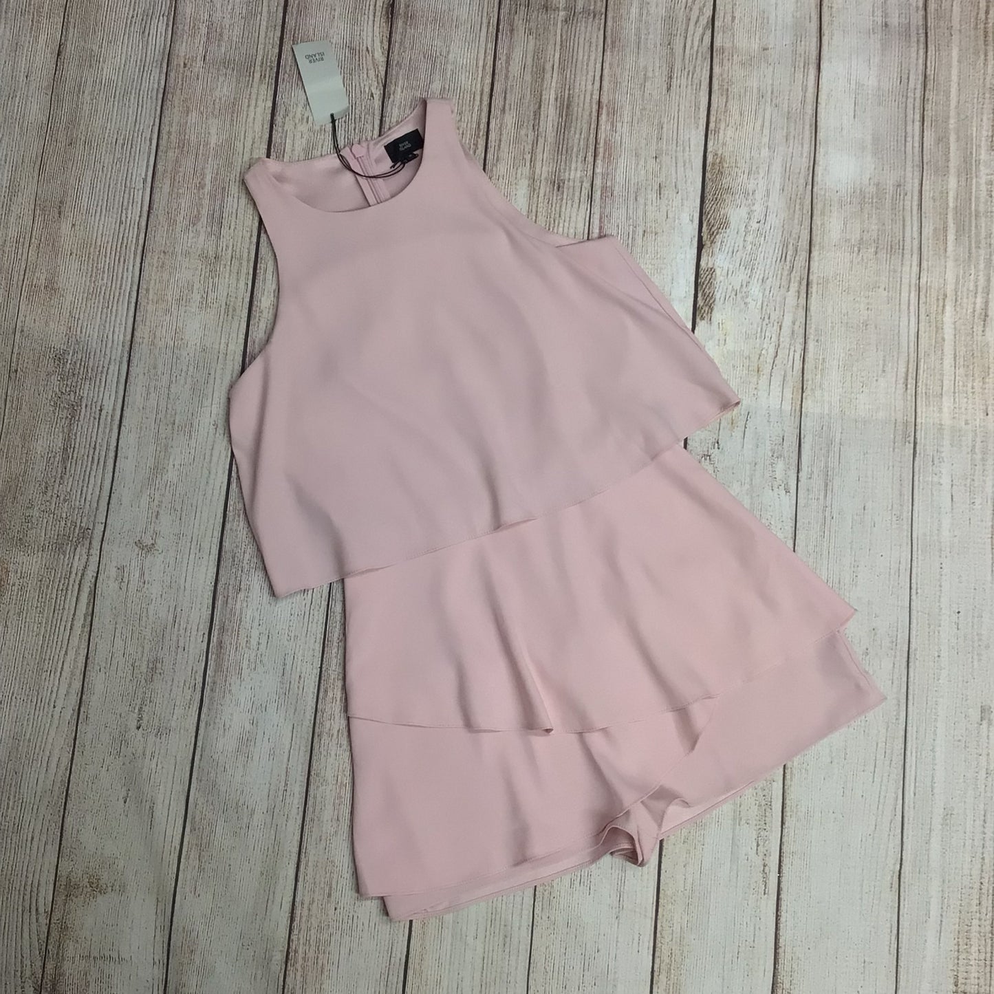 BNWT River Island Pink Sleeveless Playsuit Size 10