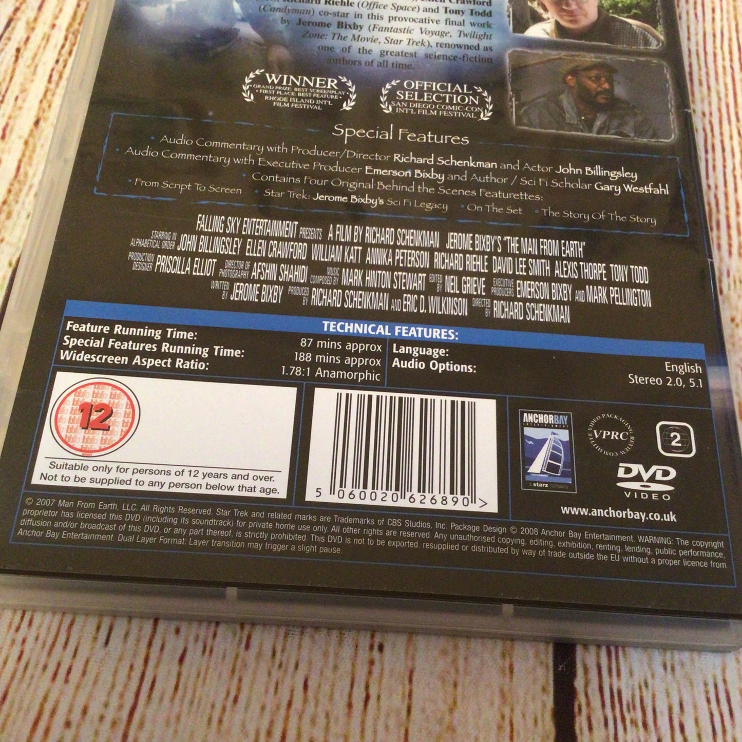 Jerome Bixby’s Man From Earth (2007) 5060020626890