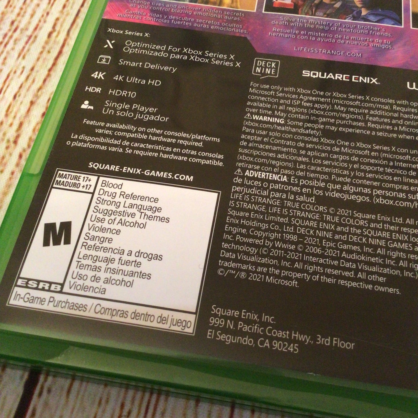 Life is Strange: True Colors [XBOX One] Square ENIX 662248925141