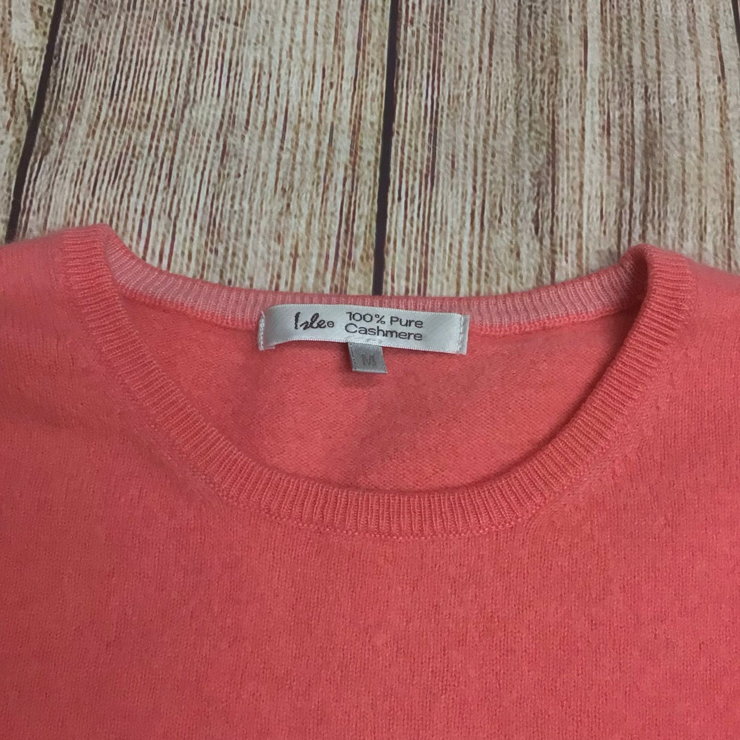 Isle EWM Pink Jumper 100% Cashmere Size M