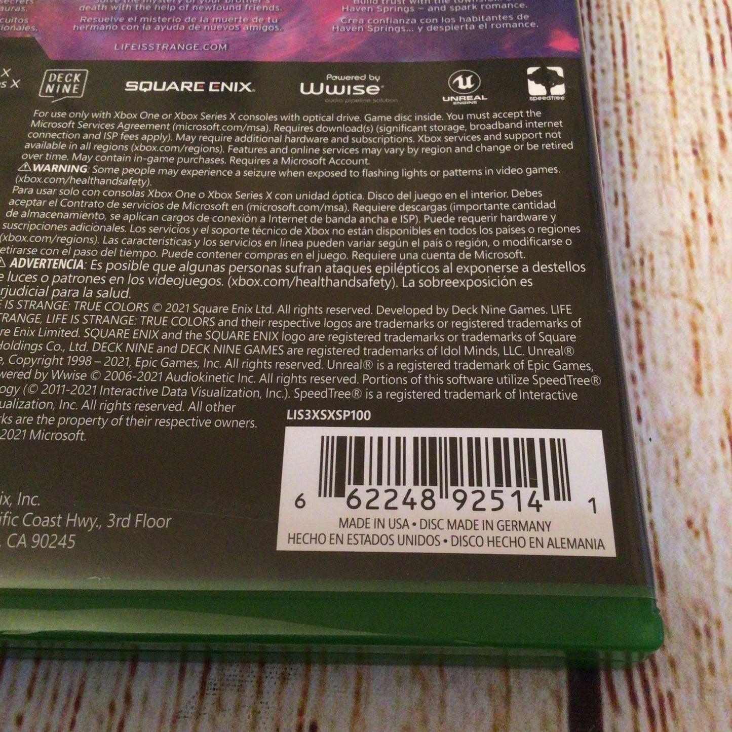 Life is Strange: True Colors [XBOX One] Square ENIX 662248925141