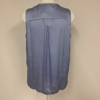 BNWT H&M Mama Nursing Blue Sleeveless V Neck Blouse Size L