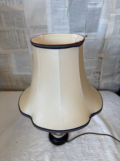 Moorcroft Small Floral Table Lamp by Rachel Bishop with shade
