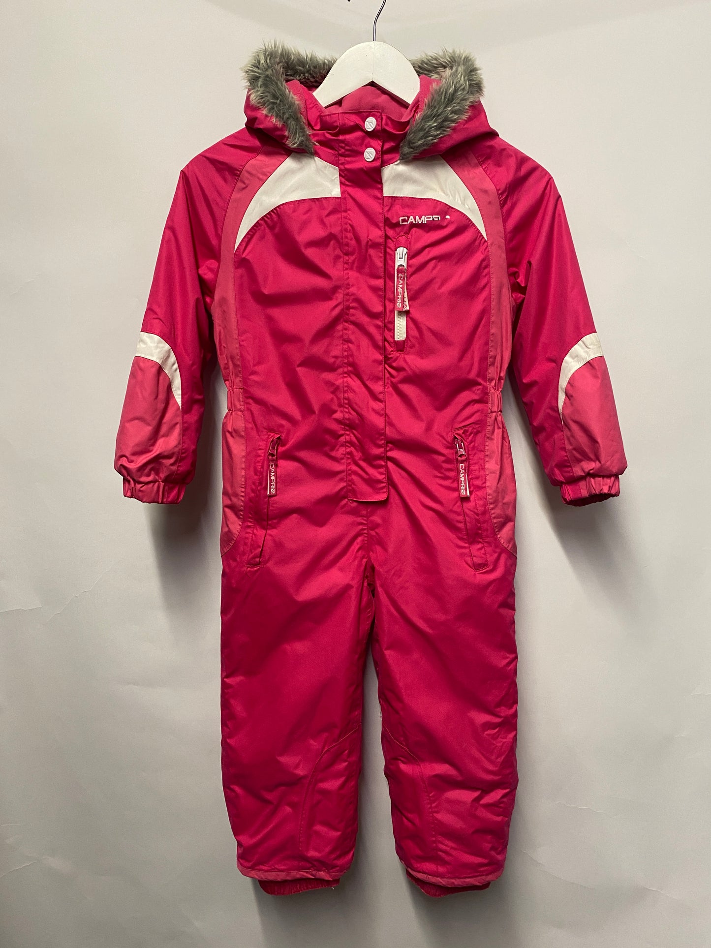 Campri Pink Hooded Ski Suit Age 5-6