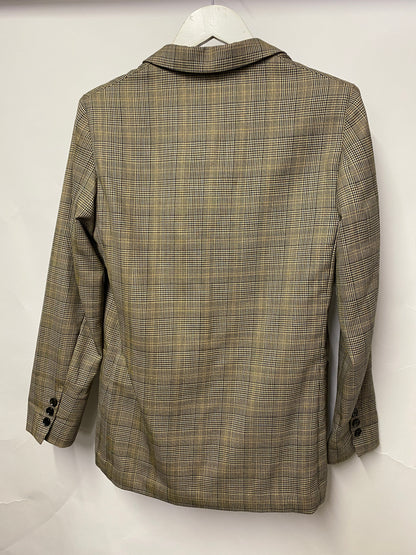 Belstaff Brown Chequered Wool Blazer 4 UK