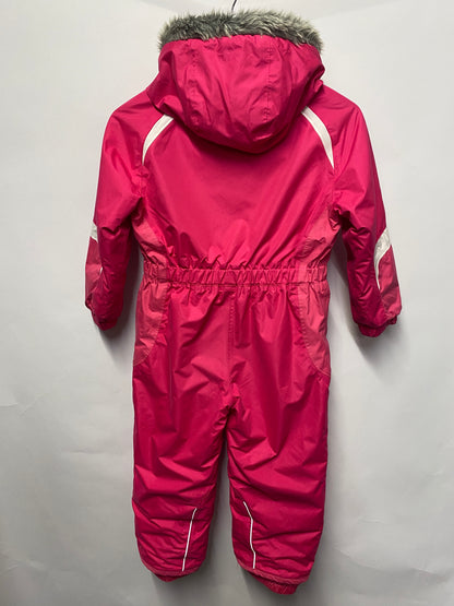 Campri Pink Hooded Ski Suit Age 5-6