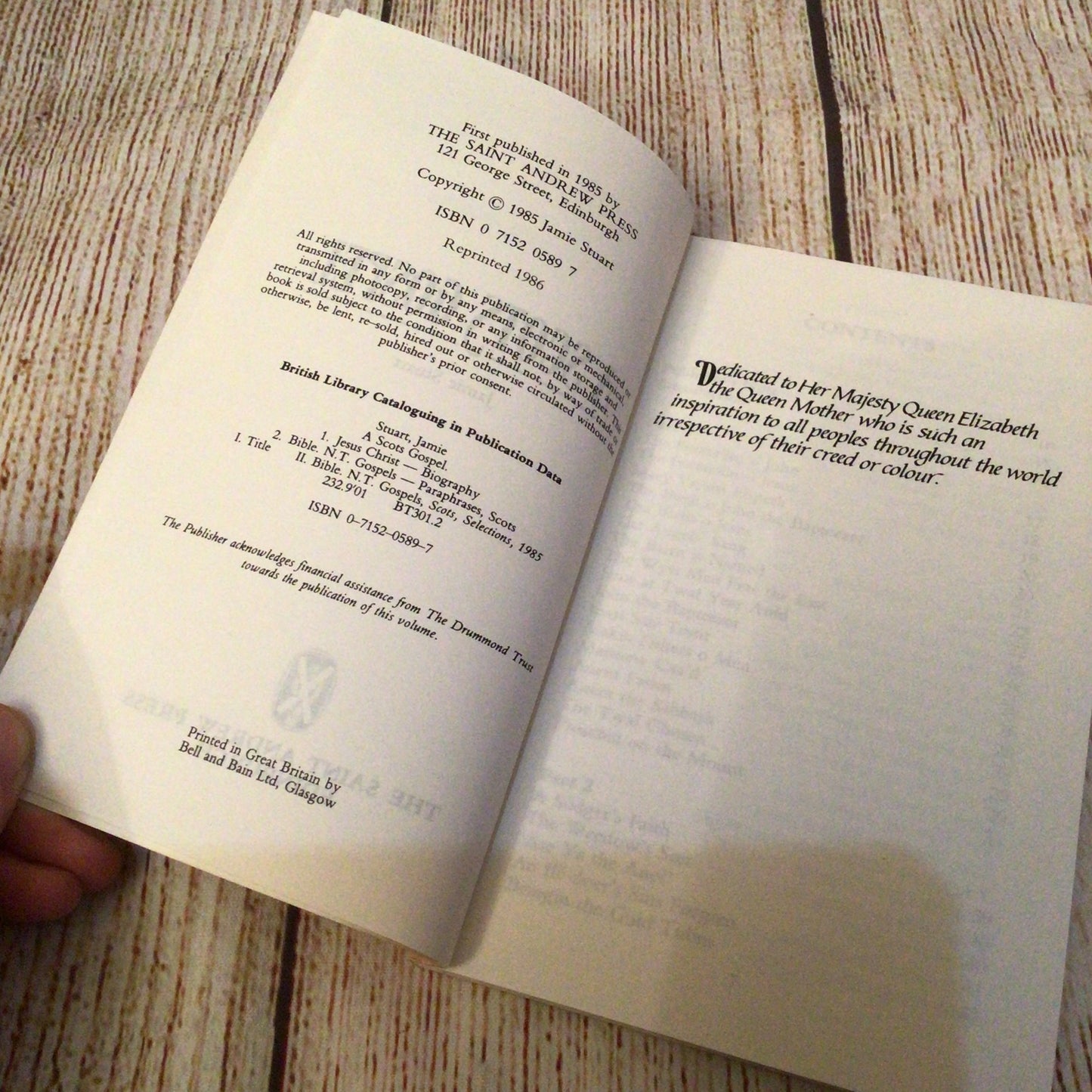A Scots Gospel by Jamie Stuart (1986) 9780715205891