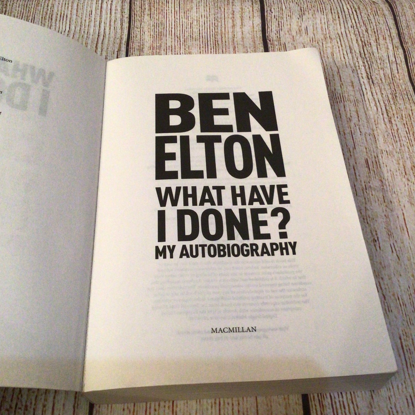 What Have I Done, My Autobiography by Ben Elton (2025)