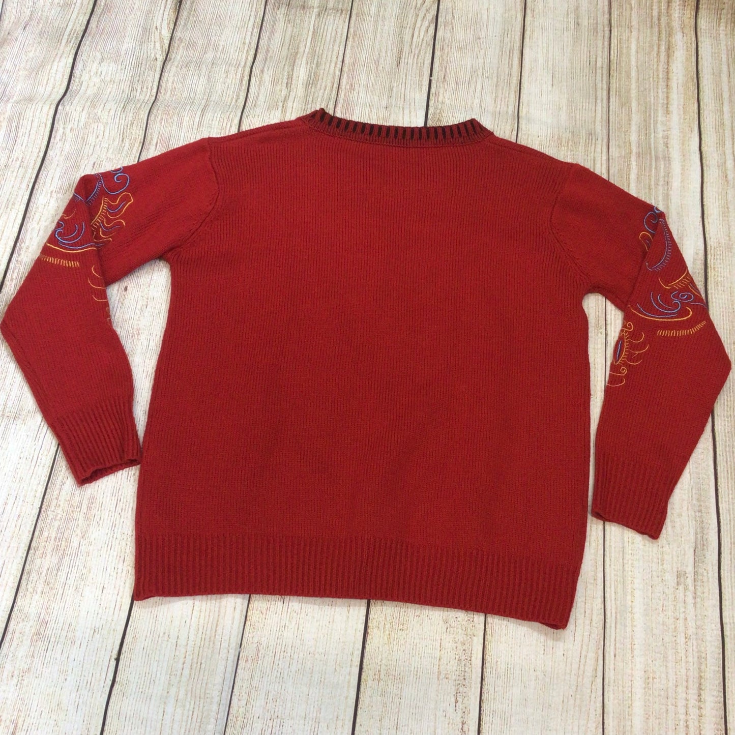 Kenzo Red Embroidered Big Eye Jumper Size XS