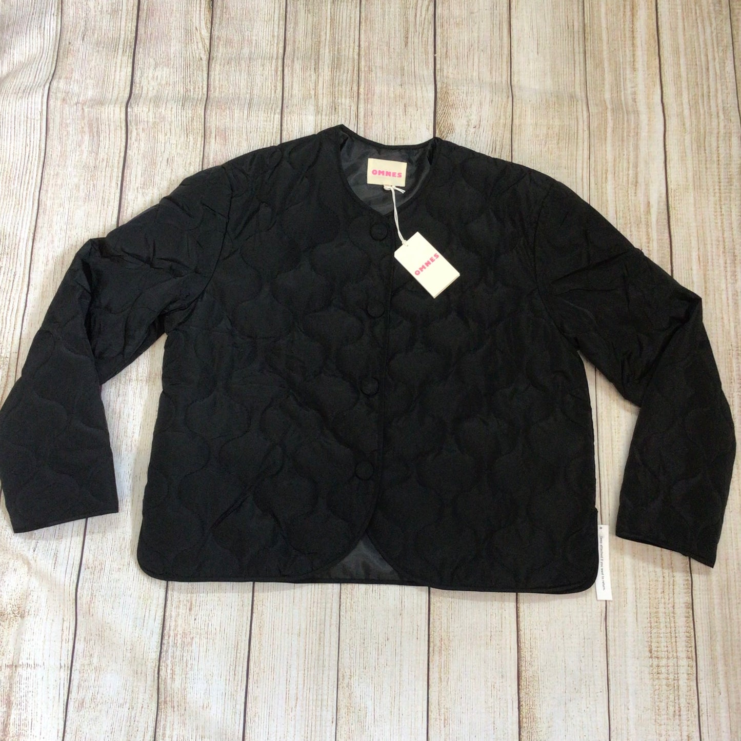BNWT Omnes Black Addie Puffa Quilted Jacket Size M (12-14)