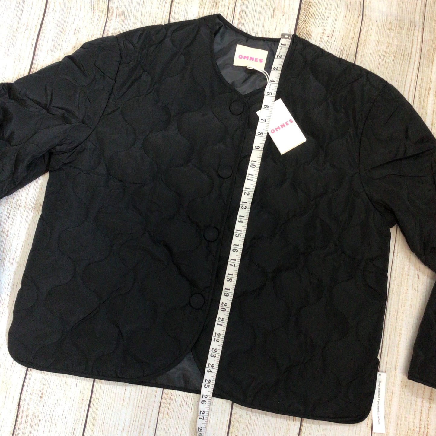 BNWT Omnes Black Addie Puffa Quilted Jacket Size M (12-14)