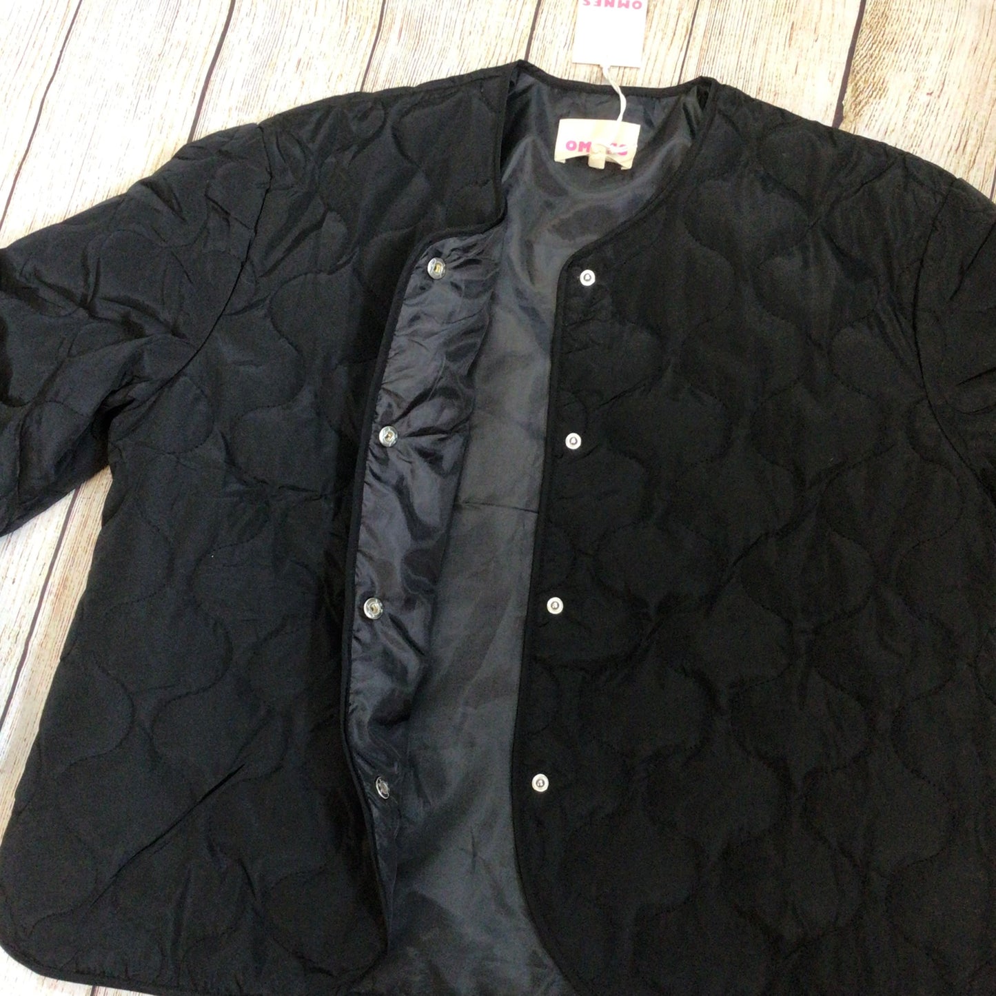 BNWT Omnes Black Addie Puffa Quilted Jacket Size M (12-14)