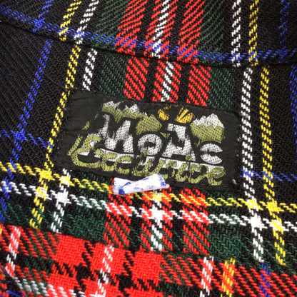 Vintage Moac Red Tartan Plaid Shirt Size L (42cm, 16.5 inches)