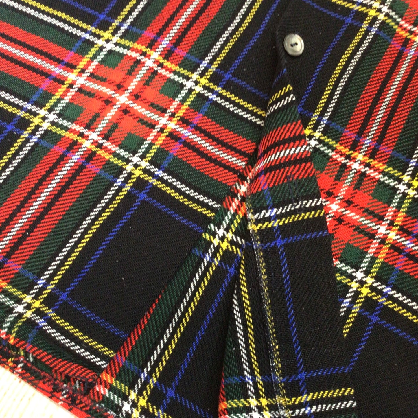 Vintage Moac Red Tartan Plaid Shirt Size L (42cm, 16.5 inches)