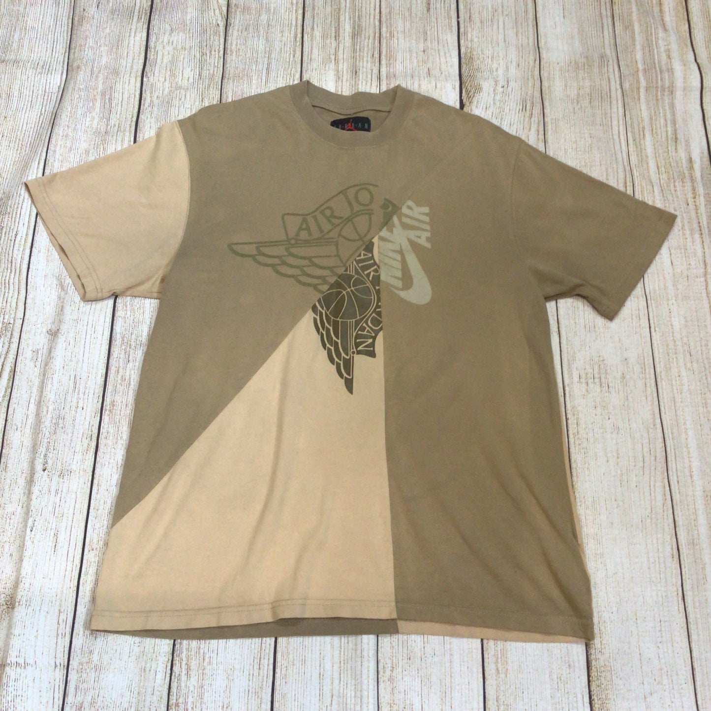 Nike Air Jordan x Cactus Jack Brown TShirt Top Size L