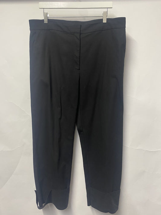 COS Black Cotton Straight Leg Tailored Trousers 16