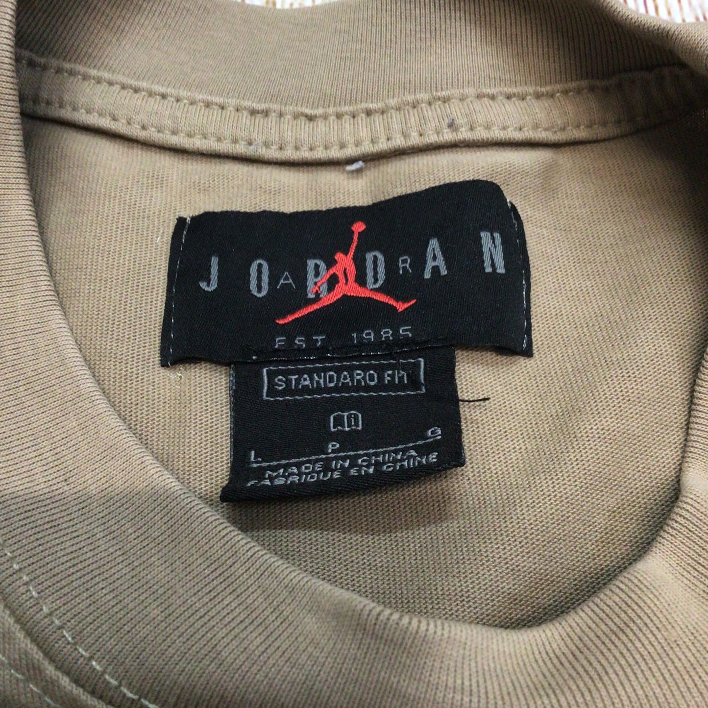 Nike Air Jordan x Cactus Jack Brown TShirt Top Size L
