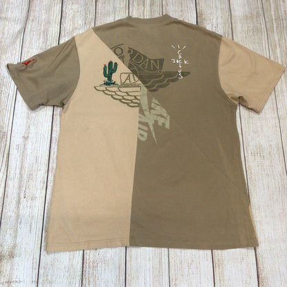 Nike Air Jordan x Cactus Jack Brown TShirt Top Size L