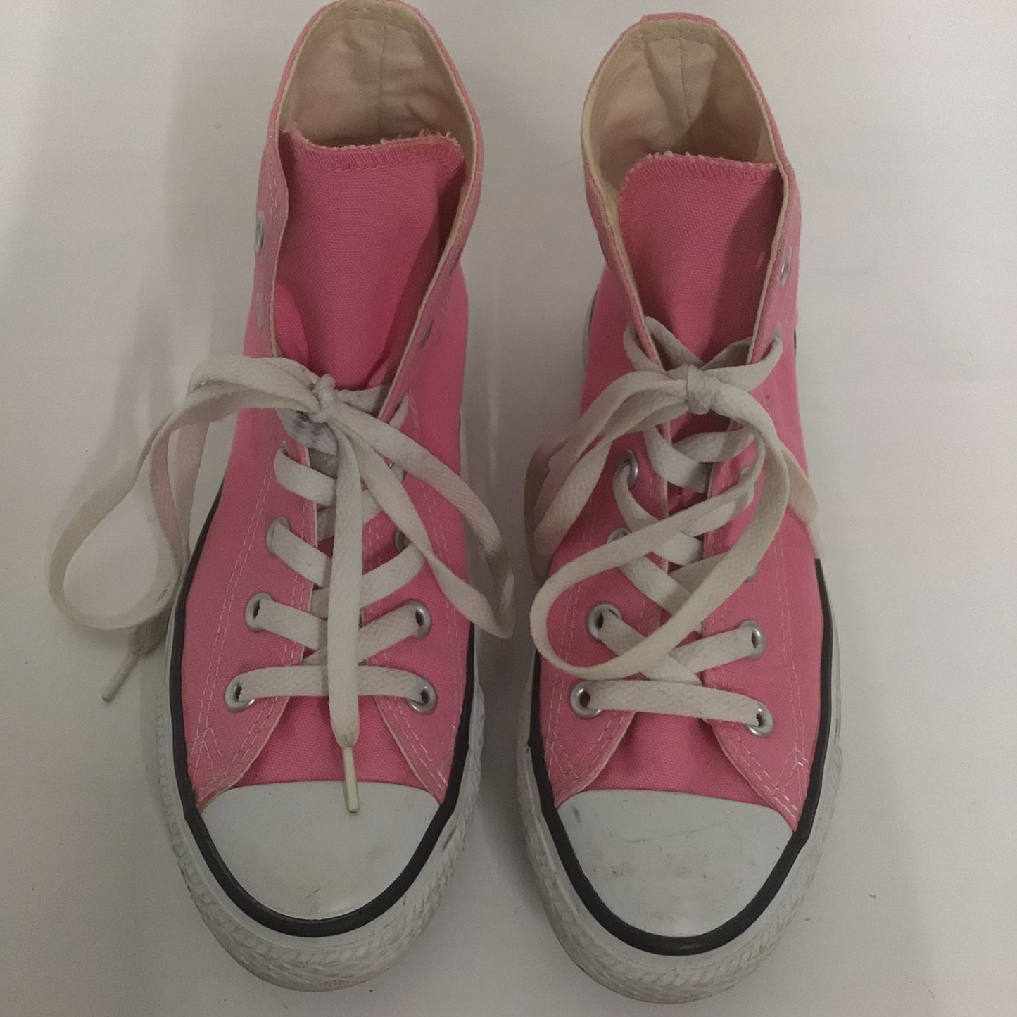 Converse Pink Hi Top Trainers Size 5 UK