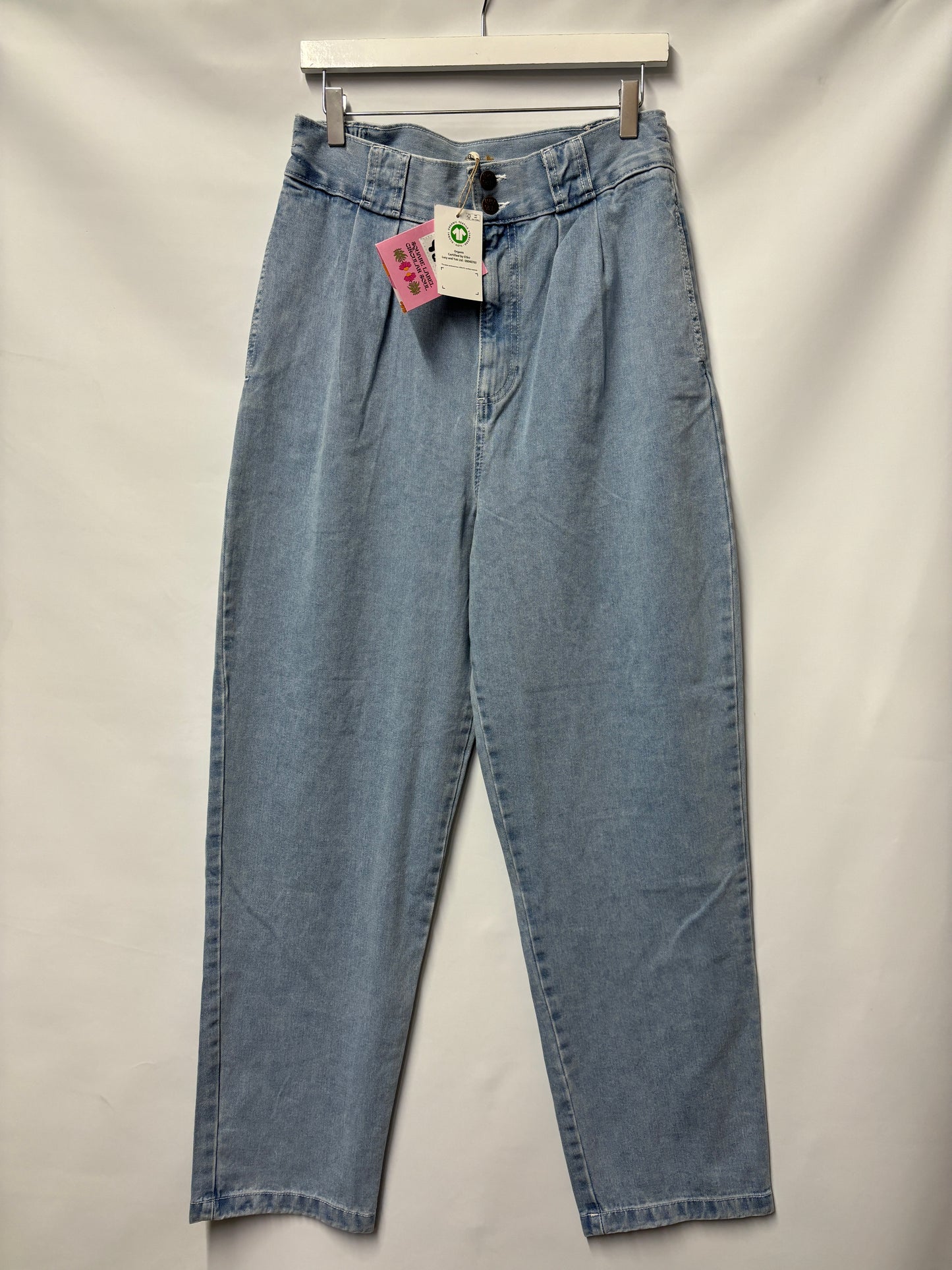 Lucy & Yak - Addison - Tapered Denim Jeans in Light Wash Blue 40R - BNWT