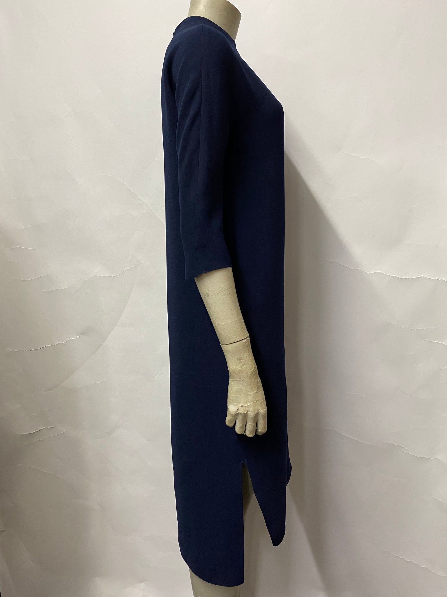 COS Navy Mid Length Sleeve Work Dress 34/6