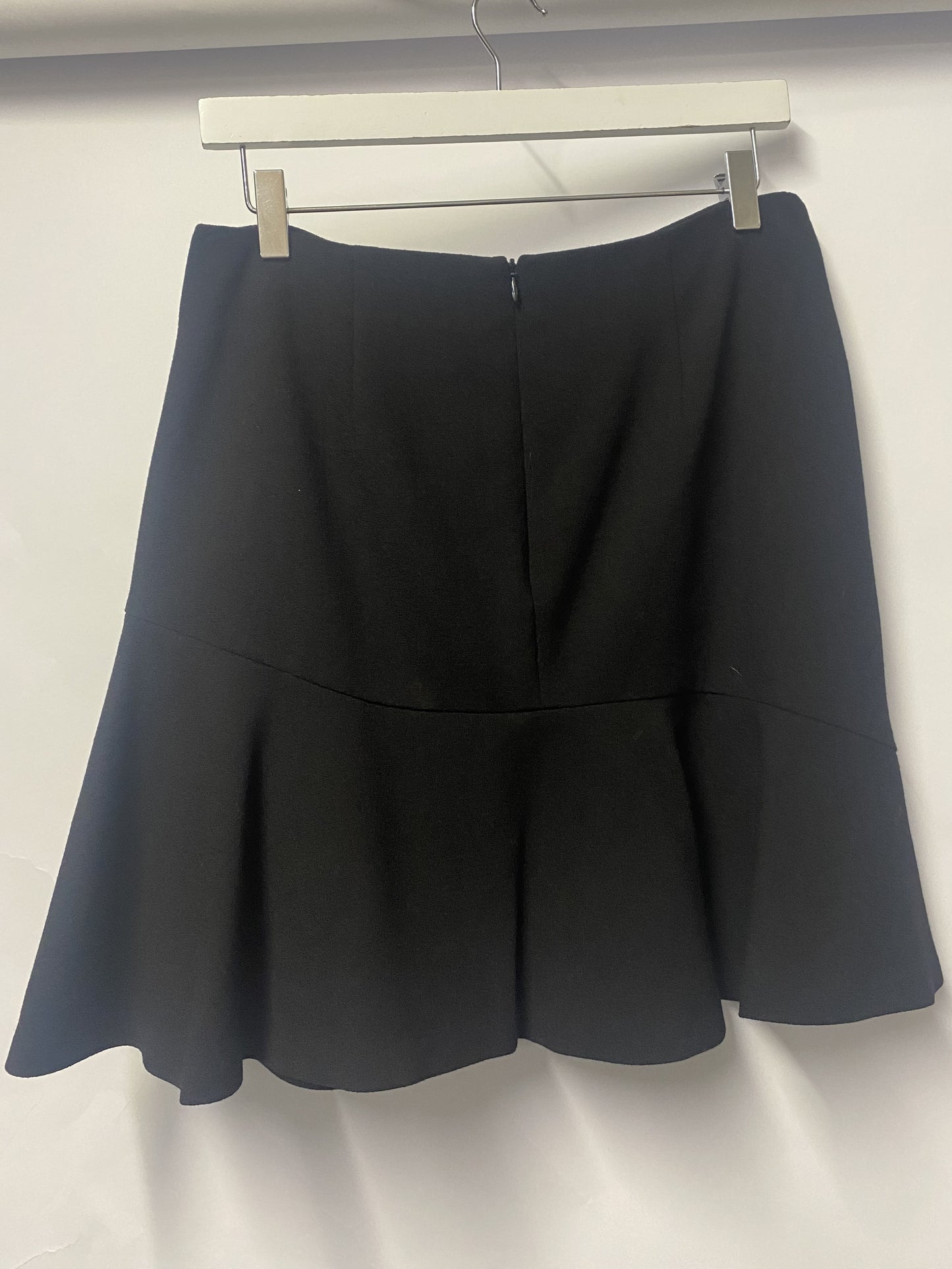 Alexander McQueen Black Wool Ruffled Mini Skirt 44/12