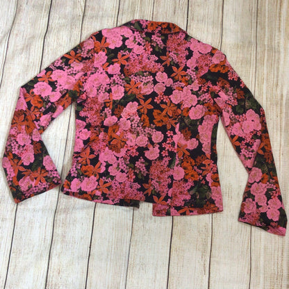 Valentine Gauthier Paris Pink Floral Blazer Jacket Size M