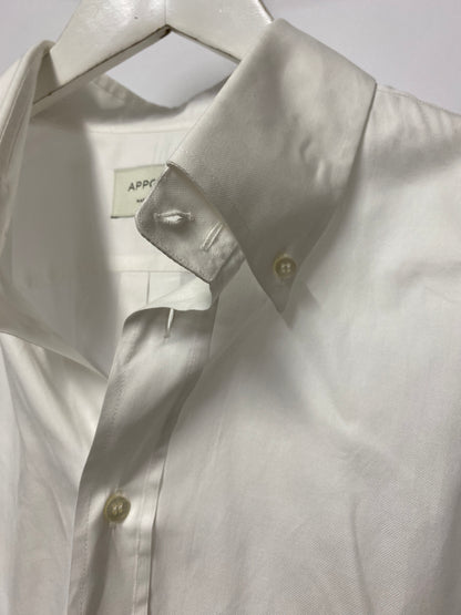 Apposta White Button Down Custom Fit Cotton Shirt XXL