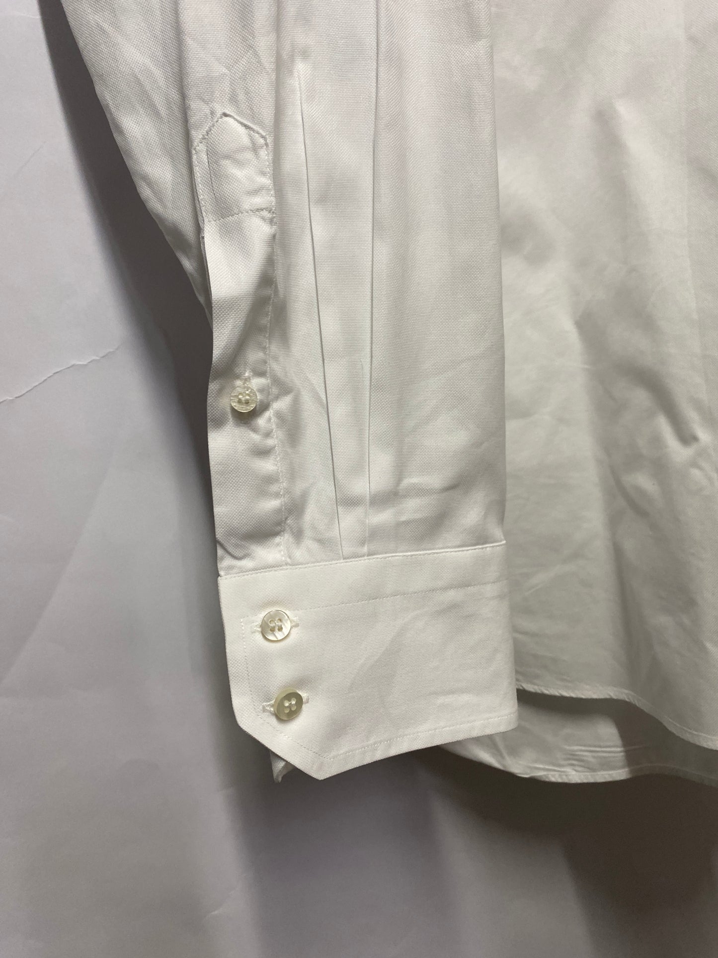 Apposta White Button Down Custom Fit Cotton Shirt XXL