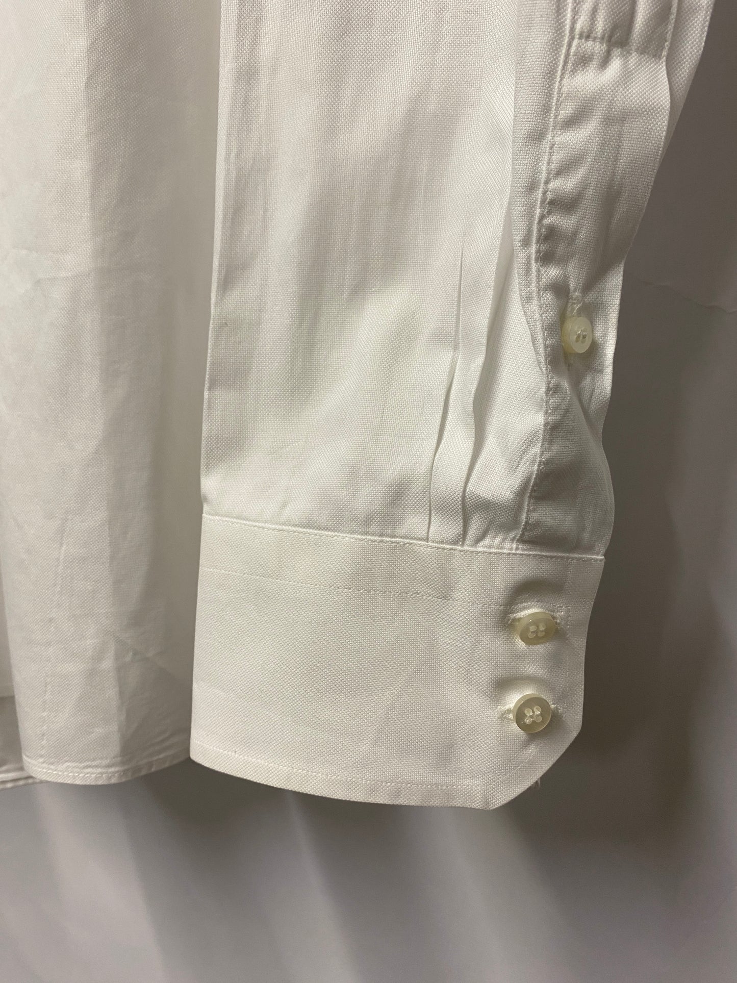 Apposta White Button Down Custom Fit Cotton Shirt XXL