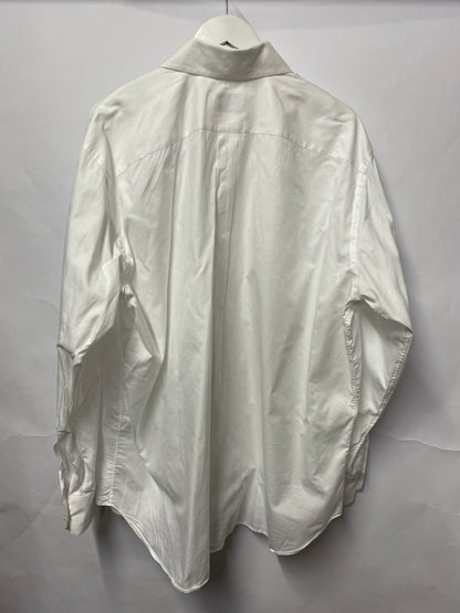 Apposta White Button Down Custom Fit Cotton Shirt XXL