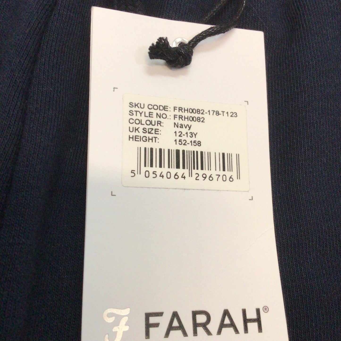 BNWT Farah Navy Blue Shorts Size 12-13yrs (152-158cm)