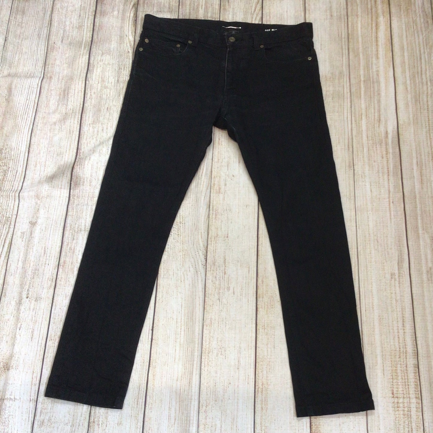 YSL Saint Laurent Paris D02 M/SK-LW Black Jeans Size W36 (approx.)