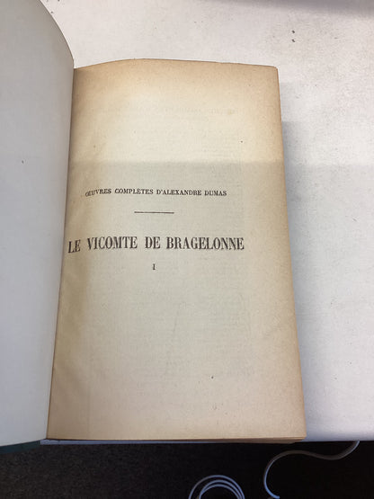 Dumas Vicomte de Brafelonne  Volumes 1 to V1 in Three Books