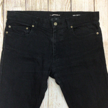 YSL Saint Laurent Paris D02 M/SK-LW Black Jeans Size W36 (approx.)