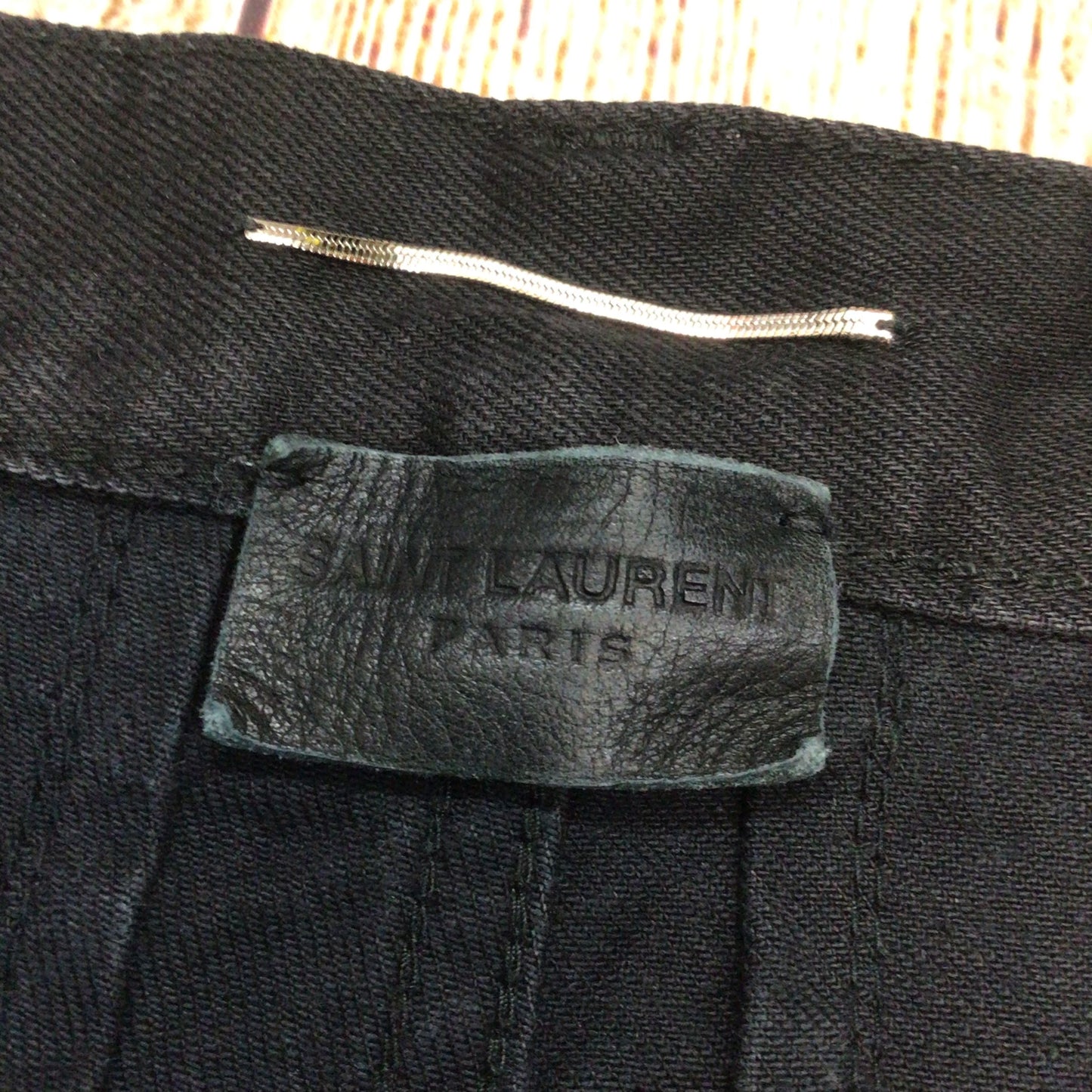 YSL Saint Laurent Paris D02 M/SK-LW Black Jeans Size W36 (approx.)
