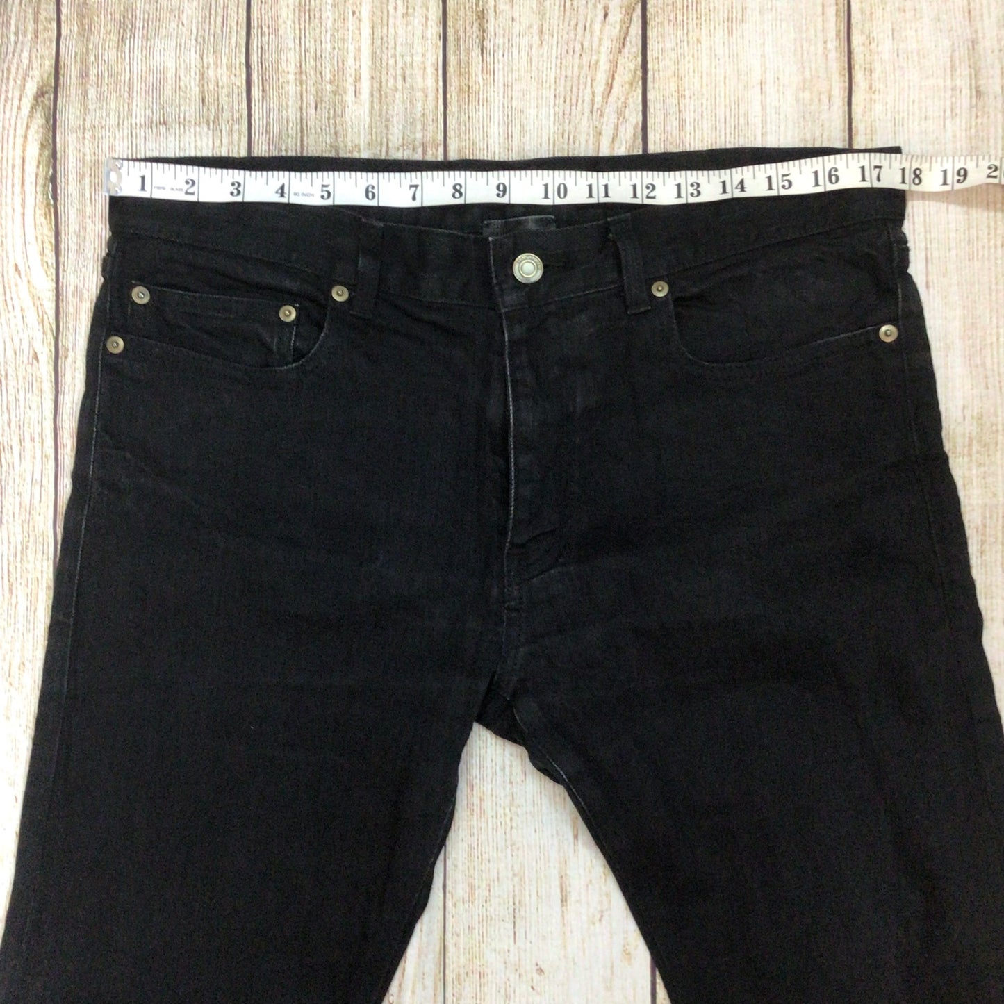 YSL Saint Laurent Paris D02 M/SK-LW Black Jeans Size W36 (approx.)