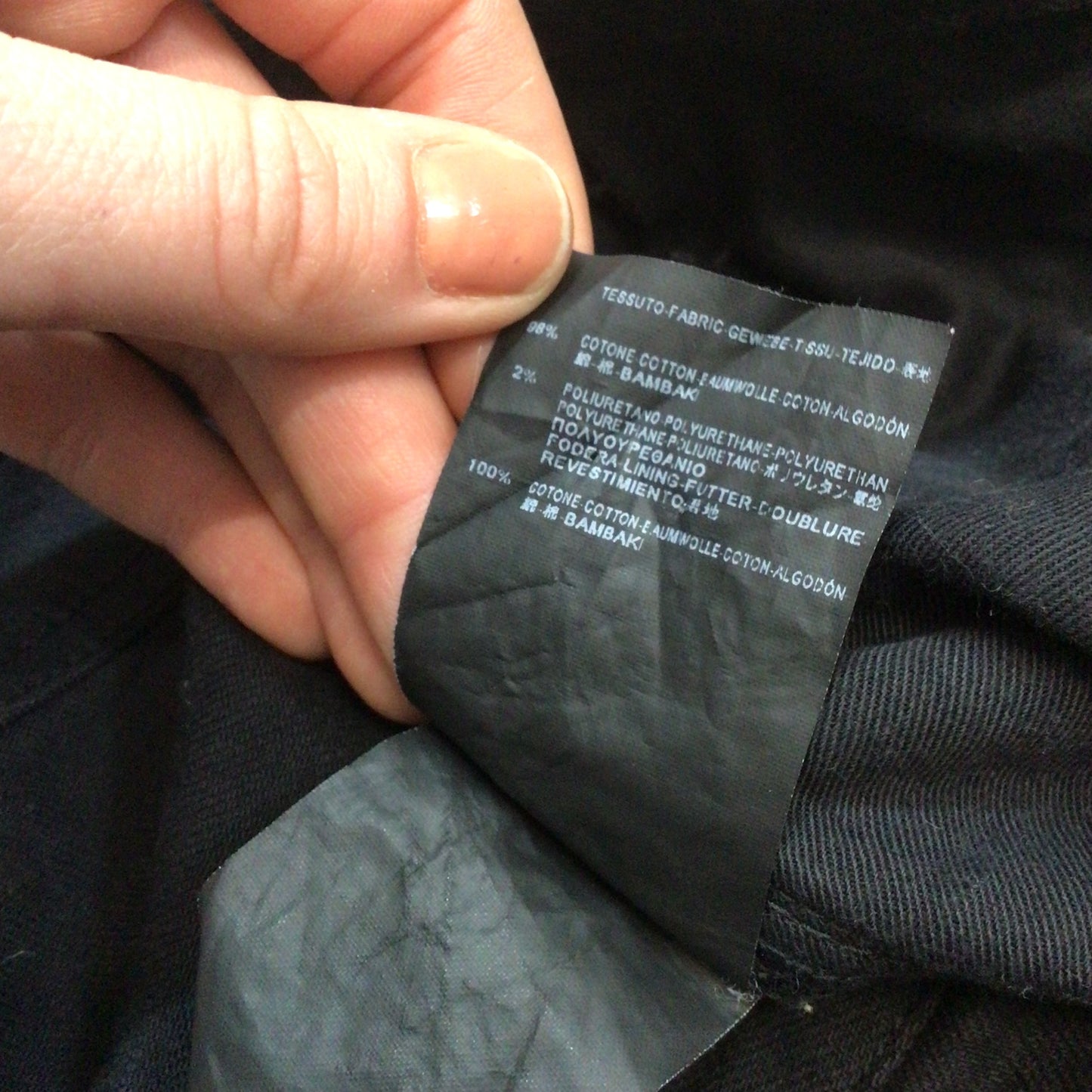 YSL Saint Laurent Paris D02 M/SK-LW Black Jeans Size W36 (approx.)