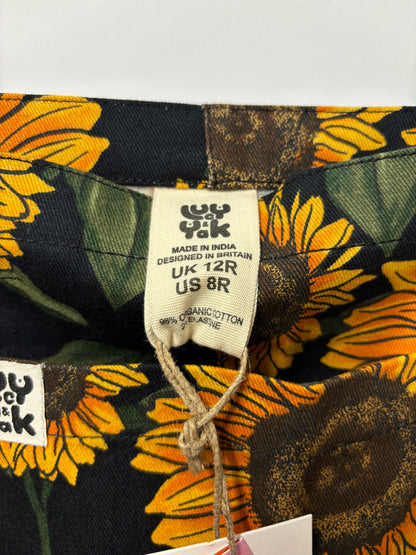 Lucy & Yak - Original - Twill Dungarees in Sunflower Print 12R