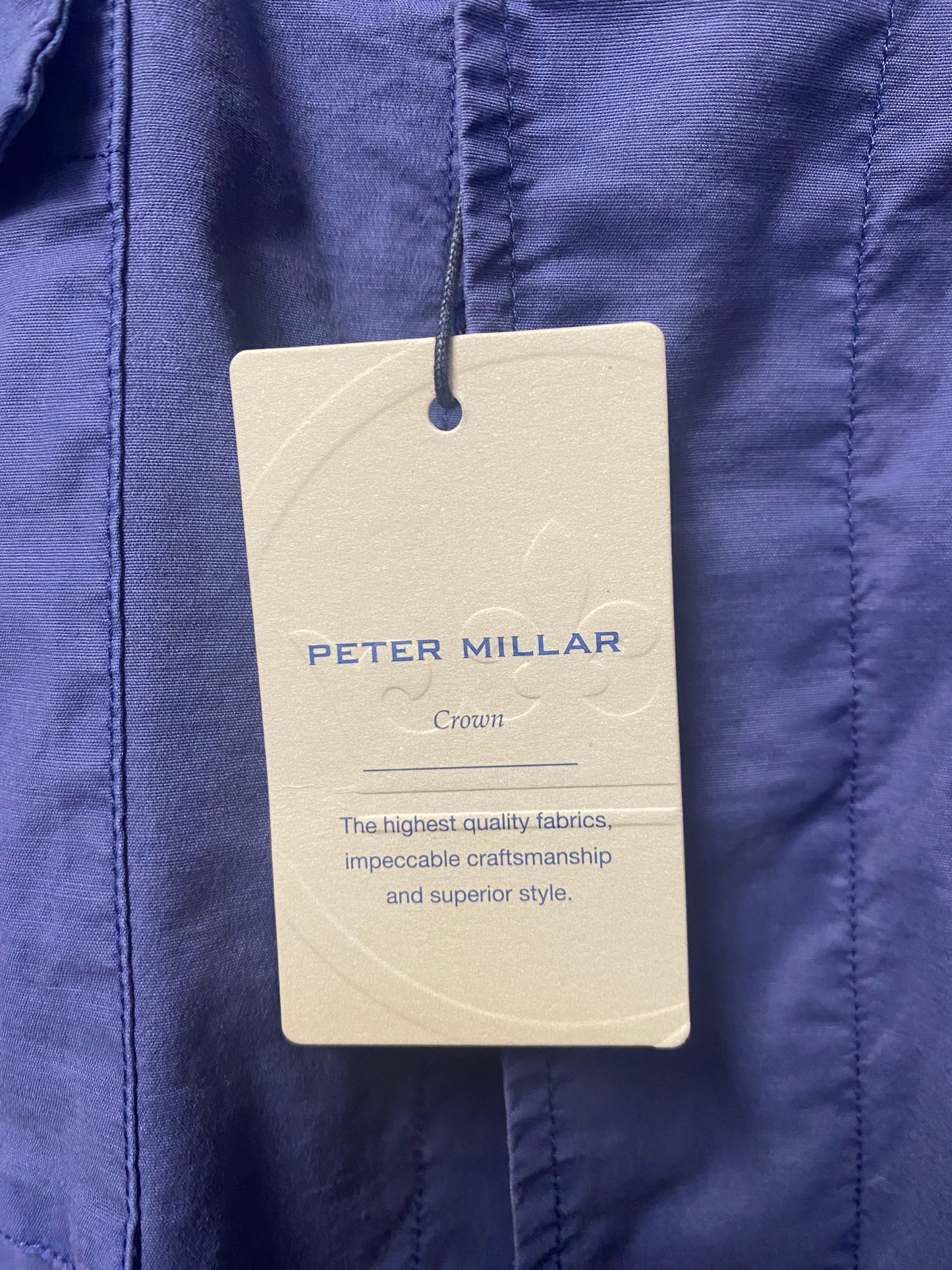 Peter Millar Blue Summer Safari Patch pocket Light Cotton Jacket 2XL BNWT