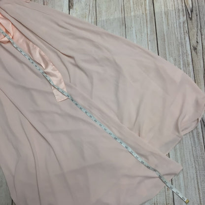 BNWT TFNC Peach Blush Pink Wrap Maxi Dress Size 8