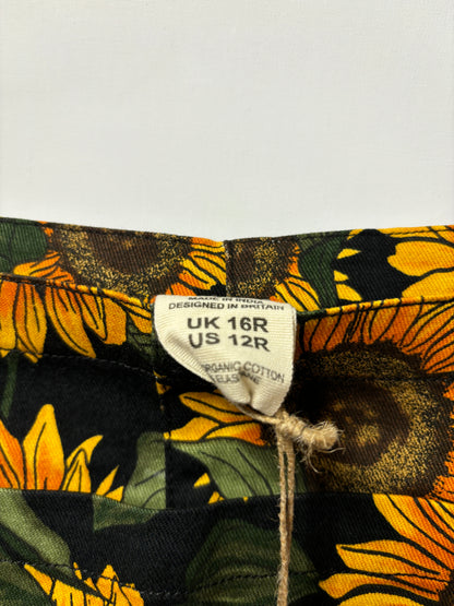 Lucy & Yak - Original - Twill Dungarees in Sunflower Print 12R