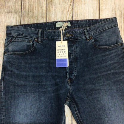 BNWT White Stuff Mid Wash Blue Davis Straight Jeans Size 36S