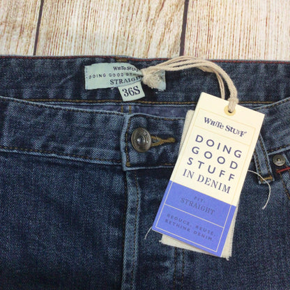 BNWT White Stuff Mid Wash Blue Davis Straight Jeans Size 36S