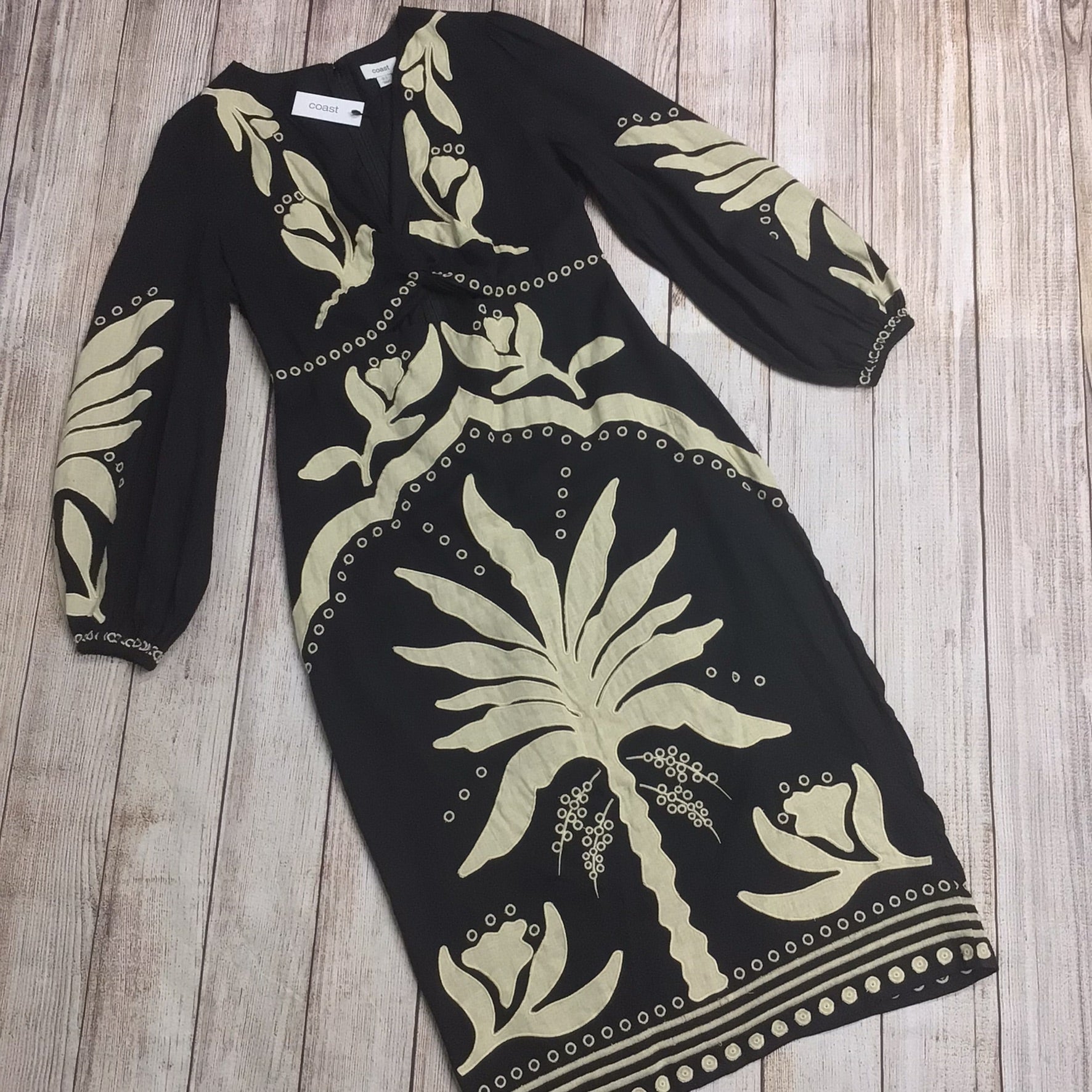 Coast black midi dress best sale