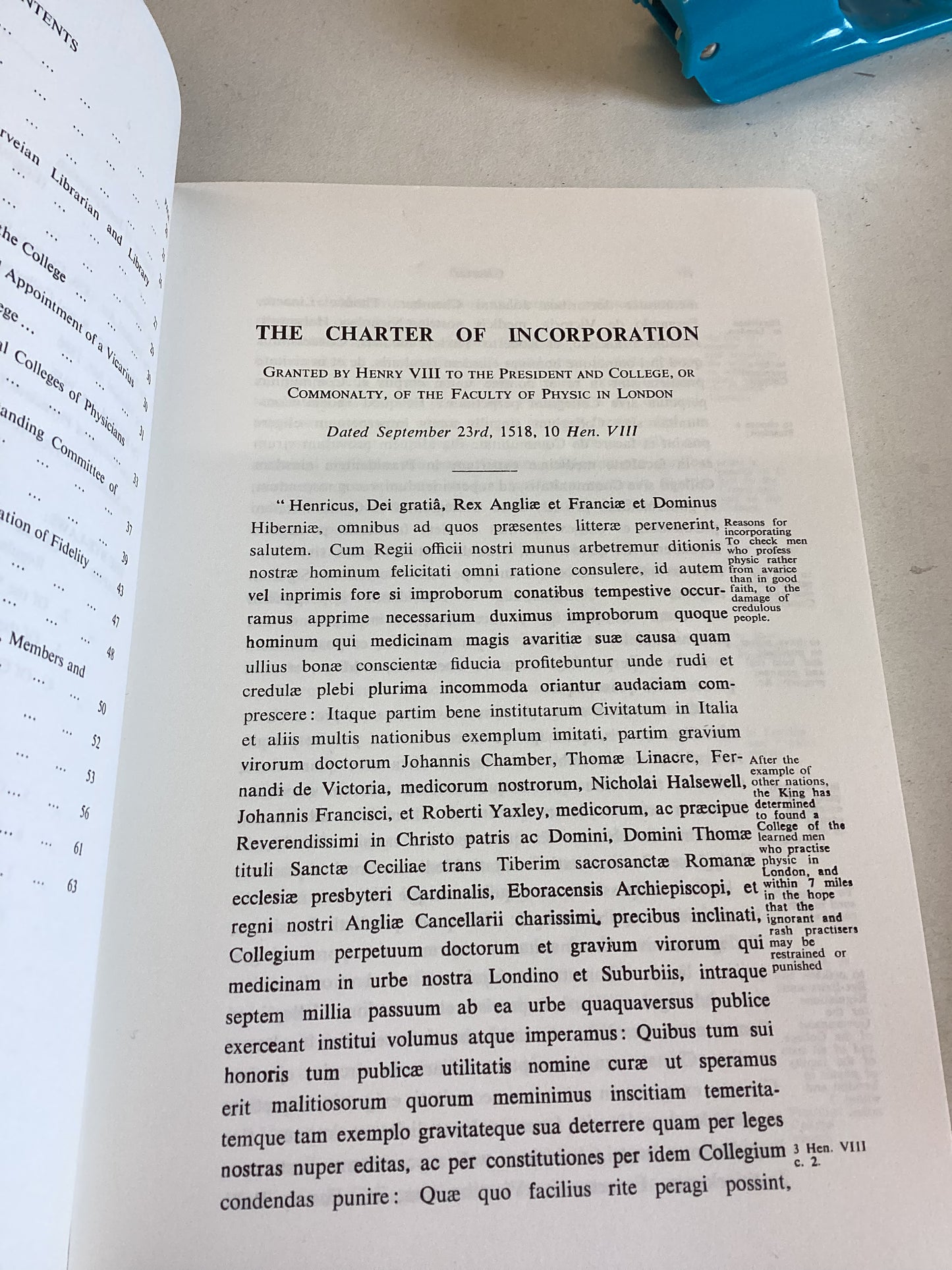 Charter and Bye-Laws of The Royal College of Physicians of London and The Acts of Parliament Especially Relating Thereto